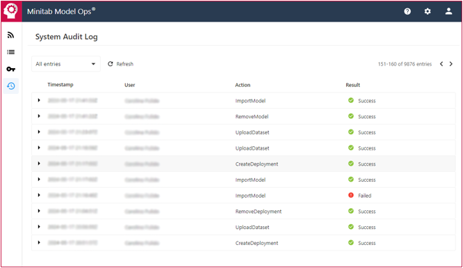 Minitab Model Ops 생산 모델 거버넌스